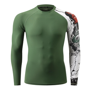 Proveedor Mayorista de Camisetas de Compresión Ecológicas Personalizadas, Spandex/Poliéster, para Entrenamiento de MMA, BJJ, Grappling - Product Image 6