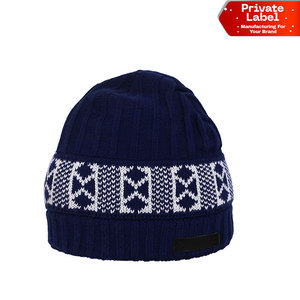 Gorros con puño personalizados de marca, cálidos, con pedido mínimo bajo, en stock, listos para enviar, gorros de punto al por mayor, sombrero de punto estilo urbano - Product Image 1