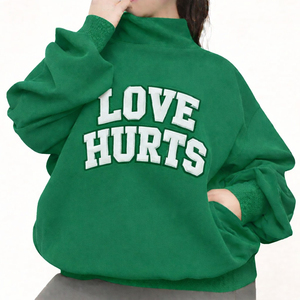 Premium Quality Women's Winter Long Casual Knitted Plain Dyed Fleece Custom Logo Front Solid Color Mock Neck Pullover Mock Neck - Product Image 1