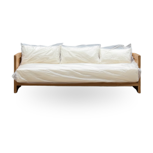 Conjunto de Sofá de Jardín Moderno de Teca para Una Persona, Muebles de Exterior con Cojines Color Crema, Diseño Duradero para Uso en Villas y Hoteles - Product Image 4