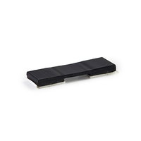 Clip adhésif pour câbles Essentra, organisateur de fils, profil bas, noir, UL94 V0 PVC FCC, pince pour câbles plats avec base adhésive