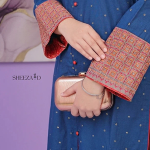 Tenue décontractée pakistanaise en 3 pièces, robe en coton/polyester, pantalon uni, chemise, dupatta imprimé - Product Image 5