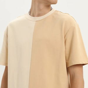 Conjunto de Camiseta y Pantalones Cortos de Algodón de Color Personalizado para Hombre, Ropa Casual de Verano, Color Sólido, Tejido Transpirable de Alta Calidad - Product Image 4