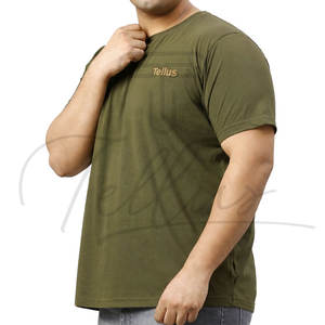 เสื้อยืดคอกลมแฟชั่นผู้ชายไซส์ใหญ่ ขายดี คุณภาพสูง แขนสั้น สีพื้น - Product Image 4