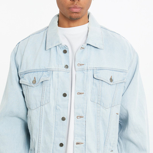 Vestes en jean pour hommes pas chères, vente en gros de vestes en jean pour hommes avec broderie personnalisée, vestes en jean pour hommes - Product Image 3