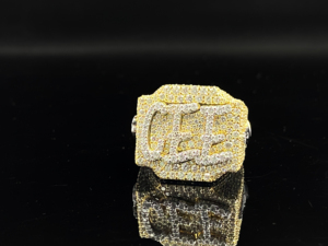 Nouvelle montre bague tendance en moissanite style hip-hop avec sertissage à griffes, plaquée argent, pour fiançailles, mariage et anniversaire - Product Image 6