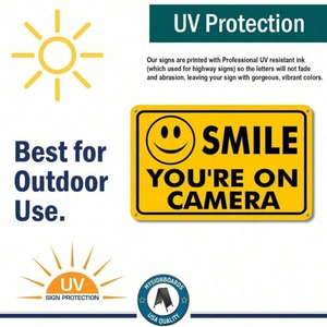 CIFbuy Segnale di Avvertimento per Telecamera di Sicurezza con Supporto POE, Impermeabile e Resistente, per Uso Interno ed Esterno, per Attività Commerciali, TikTok per Servizio di Ritiro Temu - Product Image 2