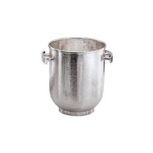 Seau à glace classique en métal avec poignée de transport pour le refroidissement du vin, du champagne et des boissons, idéal pour la maison ou le bar. - Product Image 1