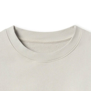 Custom Logo Vintage Solid Grey <b>Sweatshirt</b> New Fashion Cotton No Sleeve Hoodie Distressed Graphic Long Winter <b>Sweatshirt</b> Embossed - Product Image 3