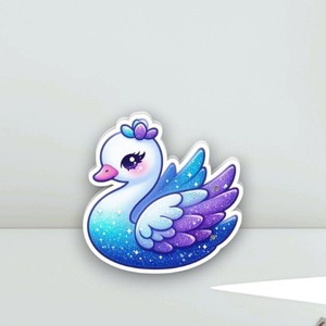 ขนตาปลอมแบบติดเอง ยี่ห้อ Private Label สีม่วงน้ำเงิน รุ่น Swan Queen  แบบอะคริลิคแข็ง  แม่เหล็กติดขนตา  รูปทรงสี่เหลี่ยม หัวใจ ดอกไม้ - Product Image 3