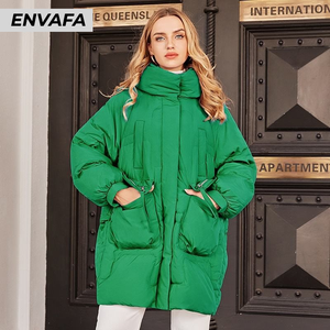 Chaqueta Parka Impermeable Personalizada al por Mayor para Niñas, Abrigo de Invierno con Capucha de Color Brillante para Mujer - Product Image 4