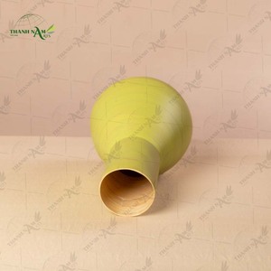 Jarrón de Bambú Hilado de Primera Calidad, Jarrón de Flores de Bambú Ecológico Hecho a Mano para Decoración del Hogar e Interiores de Vietnam - Product Image 4