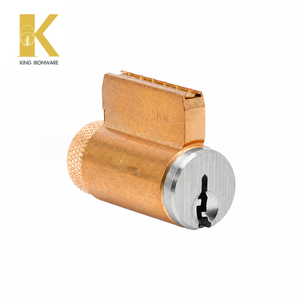 Cylindres de serrure personnalisés en laiton 5 goupilles avec gorge KW, finition chrome satiné, pour la sécurité des portes - Product Image 4