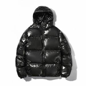 Wholesale Customizable Men's Puffer <b>Jacket</b> with Long Sleeves Stand Collar Winter Nylon Canvas Zipper Closure High Street Style - Product Image 4