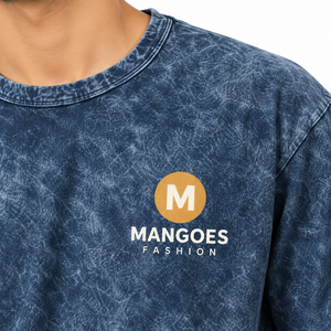 เสื้อยืดผู้ชายเทรนดี้ทรงโอเวอร์ไซส์ ล้างสีแบบแอซิด ผ้าถัก 100% คอตตอน คุณภาพสูง สไตล์วินเทจ สีซีดจาง สตรีทแวร์ลำลอง กันยับ - Product Image 4