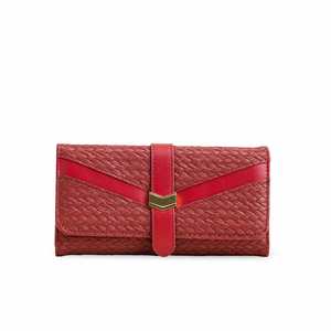 กระเป๋าสตางค์ P70974สีน้ำตาลแดงลำลอง - Product Image 3