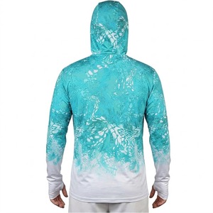 Oem Factory Latest Wholesale Waterproof Anti-UV UPF 50 Anti-Bacterial 100% Polyester Long Sleeve Woven Quick Dry Fishing - Product Image 2
