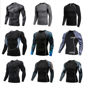 Performance Unisex Rash Guard Moisture Wicking Sports <b>Compression</b> Wear Spandex/Polyester Slim-Fitted - Product Image 2