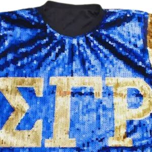 Camiseta de Lentejuelas Personalizada, Top Brillante para Fiesta, Ropa Deportiva Premium Adornada, Uniforme de Equipo, Moda Urbana, Venta al por Mayor, OEM, ODM - Product Image 4