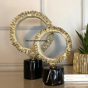 Sculpture d'art abstrait de luxe moderne pour la décoration de table, idéale pour salon, hall d'hôtel, ou comme cadeau de pendaison de crémaillère pour nouvelle résidence. - Product Image 2