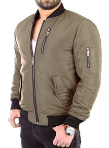 High Quality <b>Men</b> Designer Eco-Friendly <b>Waterproof</b> Windproof Streetwear Bomber <b>Jacket</b> with <b>Lightweight</b> Fabric - Product Image 4