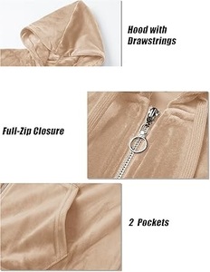 ชุดวอร์มผู้หญิงแบบมีฮู้ดพิมพ์ลายตามสั่ง ลดราคาพิเศษ สำหรับฤดูหนาว ซิปหน้า ใส่ได้สองด้าน กันลม ระบายอากาศดี สวมใส่สบาย แฟชั่นลำลอง - Product Image 2