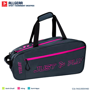 Mochila de Pickleball Just Play All Gear Tour Grande de PVC con Cierre de Cremallera, 6 Compartimentos, Almacenamiento para Raquetas y Zapatos, Resistente al Agua - Product Image 6