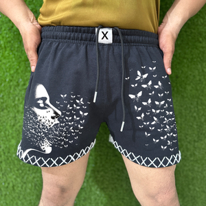 Shorts pour hommes en coton 100% avec logo imprimé personnalisé, taille adulte, fabrication pakistanaise, respirants. - Product Image 1