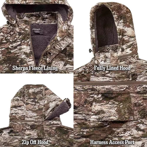 Chaqueta de Caza Unisex para Otoño e Invierno, Impermeable, Resistente al Viento, Camuflaje, Soft Shell, Frente de Poliéster, Ropa para Exteriores - Product Image 6