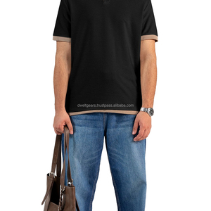 เสื้อโปโลผู้ชายขายส่ง ผ้าที่ยั่งยืน ระบายอากาศได้ดี น้ำหนักเบา แห้งเร็ว สวมใส่สบาย เหมาะสำหรับกอล์ฟ รับผลิตตามแบบ OEM จากโรงงาน - Product Image 3