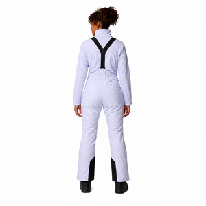 Women's One-Piece Ski <b>Suit</b> Light Blue Waterproof 10,000mm for Synthetic Insulation Hooded Zipper Closure Slim Fit 220g - Product Image 2