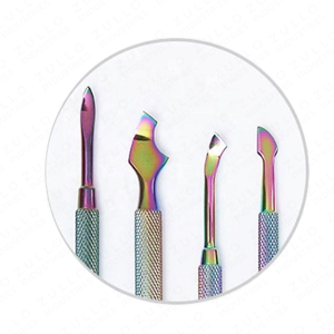 Herramienta de Acero Inoxidable de Doble Punta para Empujar y Raspar Cutículas, para Manicura y Pedicura Profesional, Limpieza y Cuidado de Piel Muerta - Product Image 2