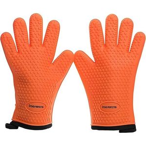 Gants de four en silicone extrêmement résistants à la chaleur pour fumoir, grill, friteuse et barbecue, mitaines pour manipuler les aliments chauds, résistants à l'eau - Product Image 2