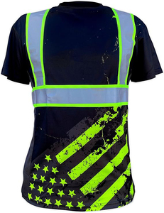 เสื้อทำงานสีส้มสะท้อนแสง RELICSTAR สำหรับทุกเพศ ผลิตจากโพลีเอสเตอร์ กันลม มีแถบสะท้อนแสง กระเป๋าเสื้อแบบแข็ง ชุดยูนิฟอร์มนิรภัย - Product Image 6