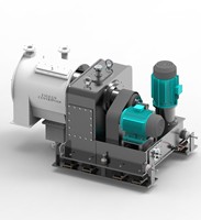 Centrifugeuse horizontale de séparation solide-liquide de qualité supérieure, en acier inoxydable SS 2205, 25 CV, 220 V, 100 à 1000 kg/h