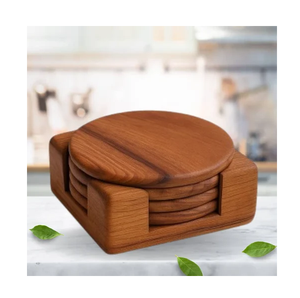Premium Quality Wood Coaster Factory Cup <b>Mat</b> Bulk Eco-Friendly Modern Wood Coaster At Lowest Price - Product Image 3