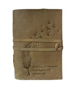 Diario Moderno Hecho a Mano, Ecológico, con Cubierta Rectangular de Cuero, Encuadernado en Tapa Dura, para Hombres y Mujeres, con Costuras Cosidas a Mano, Ideal para Regalo - Product Image 1