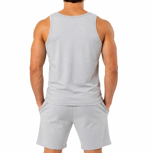 Ensemble d'été décontracté pour homme : débardeur sans manches et short, coupe ample et décontractée - Product Image 2