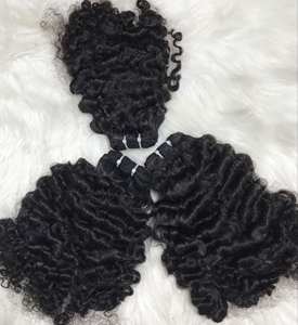 Extensions de cheveux naturels vietnamiens de haute qualité en gros, double trame, provenant d'un seul donneur, bouclés naturels birmans, longs de 8 à 30 pouces - Product Image 6