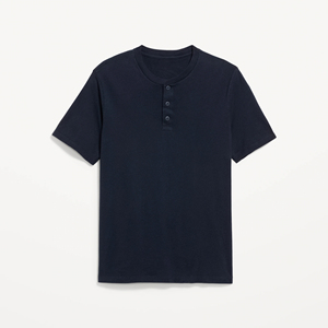 Camiseta Henley de Algodón para Hombre con Logotipo Personalizado al por Mayor, OEM ODM, Ropa Casual Ajustada con Logotipo Personalizado, Venta al por Mayor - Product Image 5