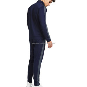Ensemble de survêtement d'hiver bleu marine pour femme, veste zippée intégrale, pantalon de jogging, vêtements de sport, tenue de sport pour la course à pied, l'entraînement, respirant - Product Image 3
