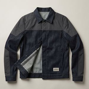 แจ็คเก็ตเดนิมคุณภาพสูงสำหรับผู้ชายและผู้หญิง สไตล์วินเทจ ผ้าฝ้ายฟอก ลุคสตรีทแฟชั่น เสื้อโค้ททรงทรัคเกอร์ ปักลายตามสั่ง รับผลิตแบบ OEM - Product Image 1