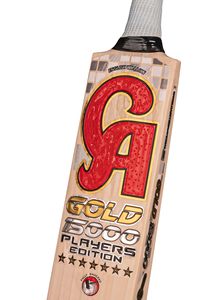 Bate de críquet Gold 15000 Player Edition 7 estrellas de madera de sauce inglés para bolas duras, bate de críquet CA Sports Bats - Product Image 4