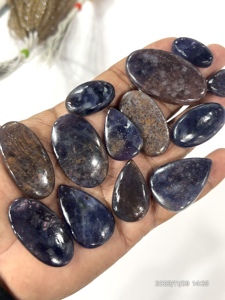 Cabochon de pierre précieuse naturelle Iolite Sunstone, formes variées, pierre précieuse en vrac - Product Image 2