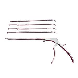 Azicon's 360° Rotating Kerrison Bone <b>Punch</b> Fully Detachable Shaft <b>Set</b> Spinal Decompression Cervical Lumbar Laminectomy Tool Kit - Product Image 5