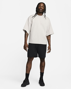 Custom Plus Size Front Logo Heavyweight Fleece T-Shirt Casual Oversized Thick 100% Cotton Crew <b>Neck</b> Men's Tee - Product Image 6