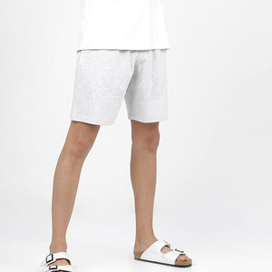 <b>Men</b> Solid <b>White</b> Cotton <b>Shorts</b> Drawstring Waist Casual Wear with Pockets Breathable Knitted Fabric Mid Rise Style Wholesale - Product Image 5
