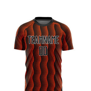 Uniforme de Fútbol Estampado en Poliéster para Adultos, Secado Rápido, Transpirable, Conjunto Deportivo de Manga Corta, Superventas - Product Image 4