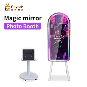 Ultradunne Magic Spiegel Booth Selfie Kiosk Drukmachine Met Ingebouwde Camera En Printer