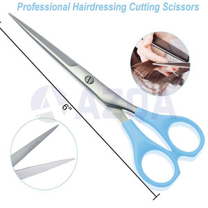 Ciseaux de coiffure professionnels en acier inoxydable de qualité supérieure, manche en plastique de 6 pouces, pour salon professionnel et coiffure - Product Image 6